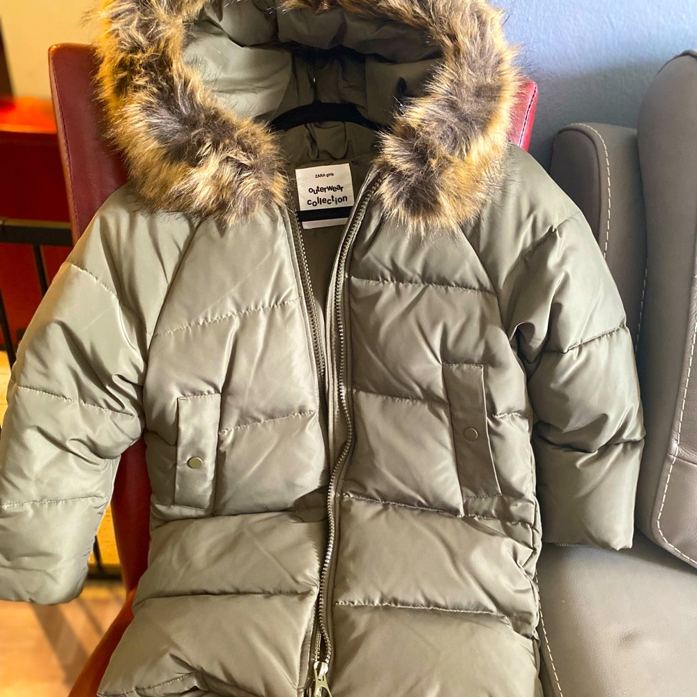 Zara Collection Little girls puffer coat